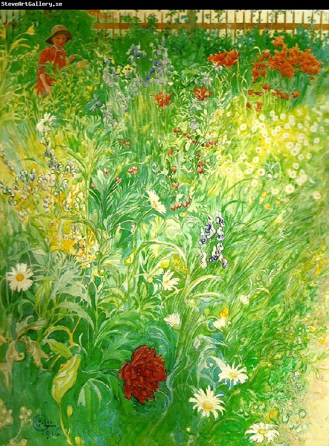 Carl Larsson blommor-sommarblommor